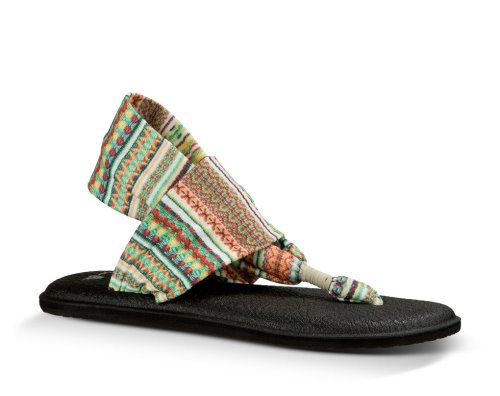 Sanuk Womens Yoga Sling 2 Prints Multicolor Sandals | FABJXI761